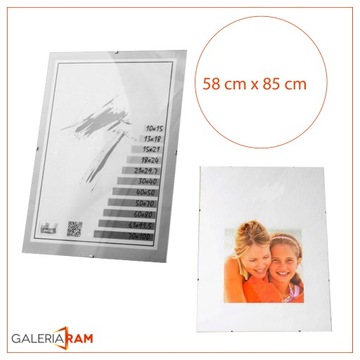 PLEXI ANTYFRAME 58x85 85x58 см КАРТИНА белая СТОРОНЫ