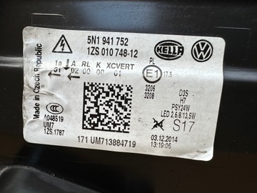 фото thumb №10, Vw tiguan рестайлінг bi ксенон led лампа правий перед 5n1941752 гарна