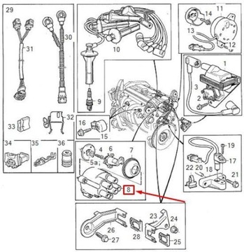 фото thumb №7, Kapitalny dystrybutor volvo v70 mk1 оригинальный 3501944