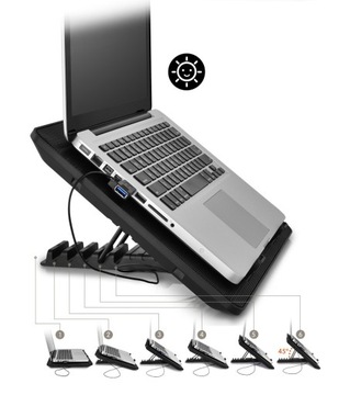 Охлаждающая подставка DEEPCOOL U-PAL для ноутбука 19 дюймов.