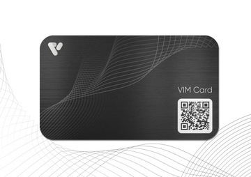 VIM Card NFC-визитка №1 с собственным ПО (Черный)