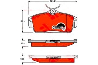 фото thumb №1, Trw гальмівні колодки ham. nissan перед primera 98-