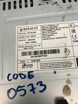 фото thumb №8, Радіо + код dacia доккер 281154759r