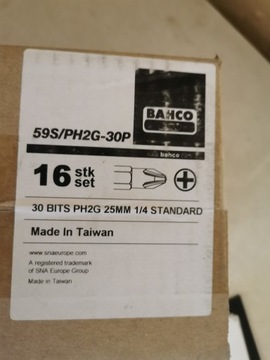 НАСАДКИ ДЛЯ КАРТОНА PH2 BAHCO 59S/PH2G-30P