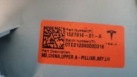 Tesla model 3 21r защита обшивка стойка a левая 1527914-01-a Недорого, фото thumb