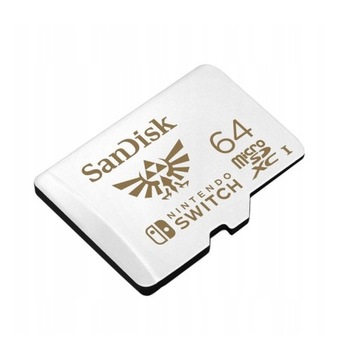 Карта памяти SanDisk 64 ГБ, 100 МБ для Nintendo Switch