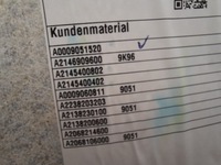 фото thumb №14, Mercedes e-klasa w214 23- оббивка стеля 0009472667