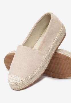 Born2Be Beżowe Espadryle damskie 38 Ekozamsz