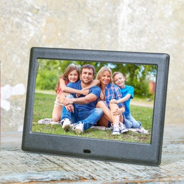 Цифровая фоторамка 7 дюймов 1024x600 черная JPEG PNG Sencor SDF 782 BK