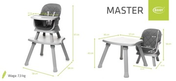 Стул кормления 6IN1 поднос 4Baby Seat