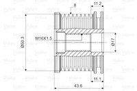 фото thumb №2, Зчеплення генератора mb valeo 588090 6291500060