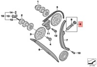 Купити Bmw болт натягувача ланцюга 11317700404, фото thumb