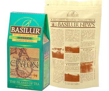 Чай зеленый Basilur GREEN Ceylon Young Hyson YOUNG LEAVES - 200 г