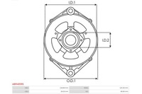 фото thumb №4, Кронштейн, фланец приводной генератора as-pl abr4059s