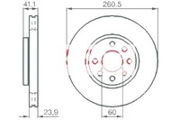 фото thumb №1, Kamoka гальмівні диски гальмівні 2szt opel combo tour 1.6