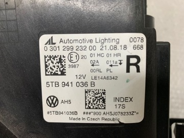 фото thumb №10, Лампа передня права vw touran 5tb iii повний led