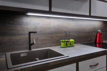 Listwa meblowa prosta LED szafkę 2x60cm REGULACJA