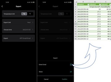 Датчик температуры и влажности Zigbee Tuya с Excel