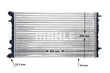 фото thumb №11, Радіаторів двигуна води vw new beetle 1.4-2.0 01.98-10.10 mahle