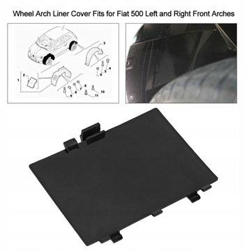 фото thumb №7, Вкладышей колёсная арка передних fiat 500 71752114