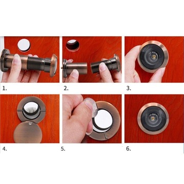 Agujero del ojo de la puerta 6 # как описано 14 мм 6 # как описано