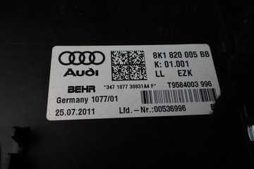 фото thumb №12, Отопитель audi a5 8t 8k1820005bb