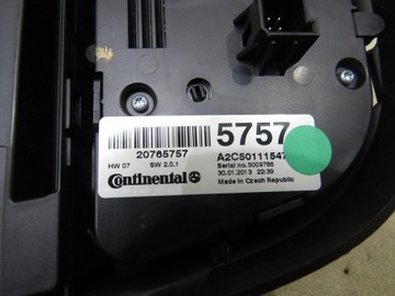 фото thumb №11, Панель керування радіо кондиціонер opel mokka 95052531