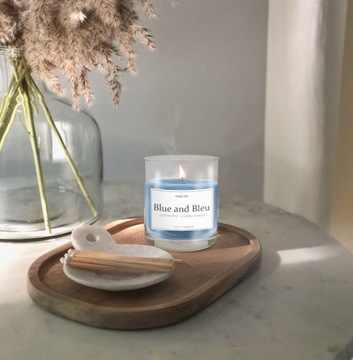 Möller SPA - BLUE and BLEU НАТУРАЛЬНАЯ СОЕВАЯ СВЕЧА АРОМАТ ДУХОВ