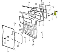 фото thumb №8, Заглушка двері задня kia pregio 97-05 0k72a72532