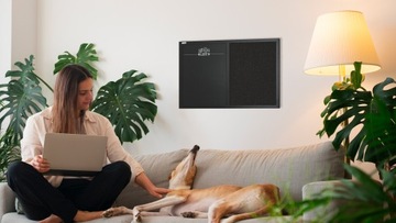 Tablica korkowo magnetyczna 60x40 brązowo-czarna COMBI czarna rama +GRATIS