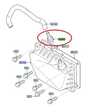 фото thumb №13, Клапан вентиляции коробки коленчатого вала ford оригинальный номер