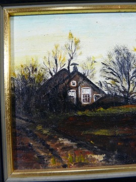 КАРТИНА МАСЛОМ В РАМЕ, МИНИАТЮРА