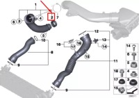 Bmw 2 купе f87 прокладка впуск турбонагнітача 13717599291 7599291 Доставка, фото thumb