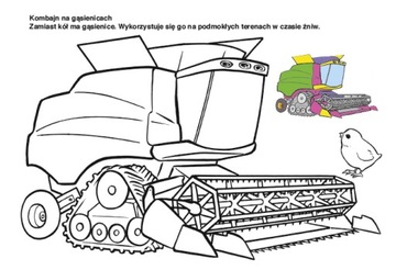 książeczka kolorowanka traktory na wsi krzesiek