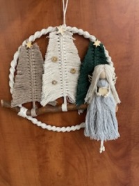 Хлопковый витой шнур для макраме натуральный лавандовый ECO Set