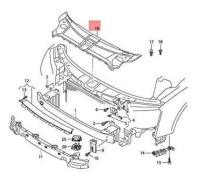 Накладка бампера audi a8 quattro 4h 2014 2017 оригинальный 4h0807081c в Украине, фото thumb
