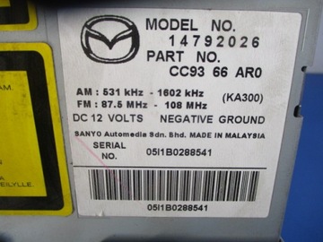 фото thumb №4, Mazda 5 i cr радио cd дисплей cc9366ar0