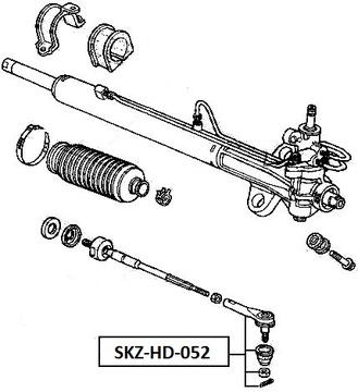 фото thumb №9, Наконечник рычаг рулевого honda odyssey 00-04