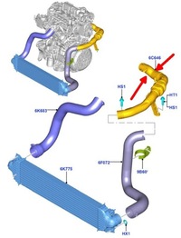 фото thumb №6, Ford kuga ii mondeo mk5 2,0 tdci шланг труба шланг turbo інтеркулер
