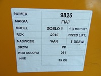 фото thumb №8, Fiat doblo ii дверь передние правое lak. 061