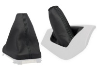 фото thumb №1, Volvo s60 fl 2004-2009 комплект чехлы рычага czarna кожа i нити