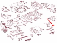 Mercedes-benz gl x164 задні ліва двері внутрішня напрямна a16468013359051 Ціна, фото thumb