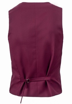 KAMIZELKA MĘSKA ELEGANCKA WIZYTOWA BORDOWA 50 pl