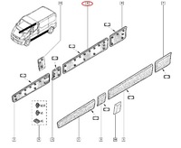 фото thumb №6, Молдинг дверь боковых p trafic ii vivaro 01-13 org