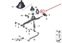 фото thumb №1, Bmw 2 f23 transmision рычаг переключения передач vibration damper 25118638792 8638792
