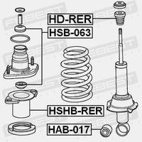 фото thumb №1, Захист заднього амортизатора hshb-rer febest