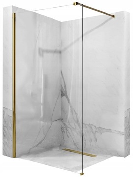 ДУШЕВАЯ СТЕНКА AERO СТЕКЛО LIGHT GOLD 80 GOLD
