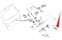 фото thumb №8, New mb slk r171 amg передняя часть бампер правый fog light сторона решётка a1718850653