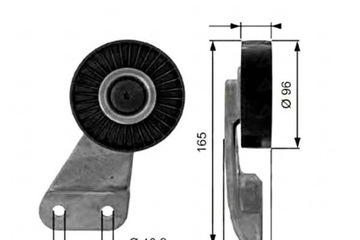 фото thumb №2, Gates t38461 ролик kierunkowa / напрямна, стрічка klinowy зубчастий