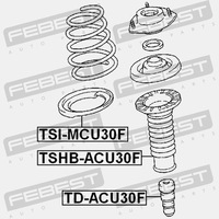 фото thumb №12, Защита амортизатора передний febest tshb-acu30f